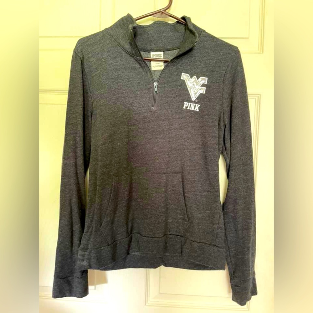 VS pink quarter zip